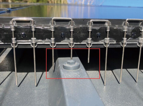 Solar panel pigeon proofing