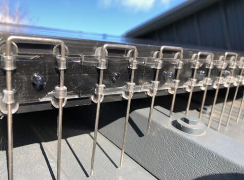 Solar panel pigeon proofing